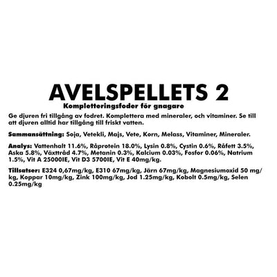 Avelspellets Rått/mus 25kg