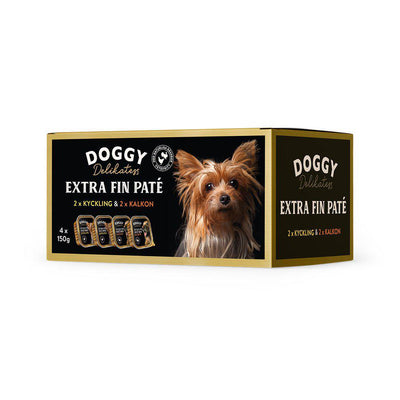 Doggy Delikatesspaté Multibox kyckling & kalkon