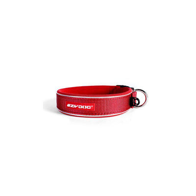 Ezydog Halsband Neopren Reflex Röd