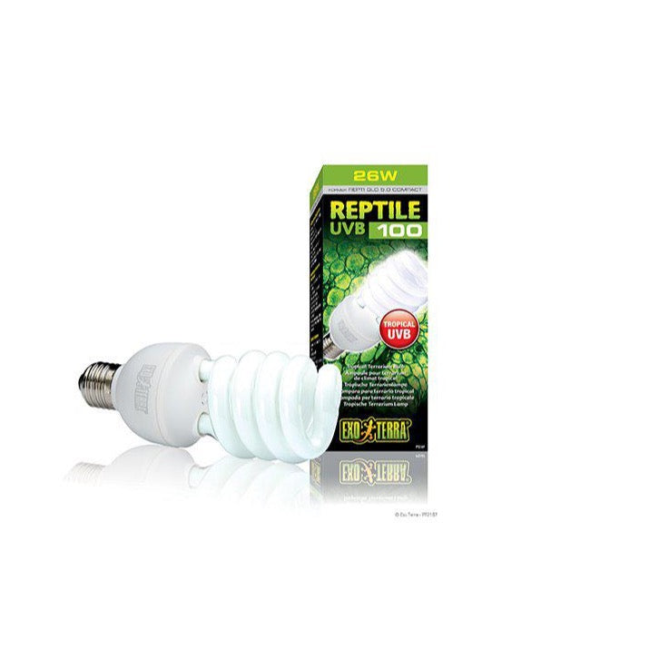 Reptile UVB 100 Lysrörslampa E27 Exoterra