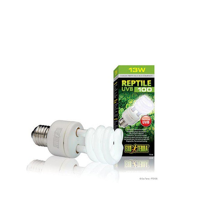 Reptile UVB 100 Lysrörslampa E27 Exoterra